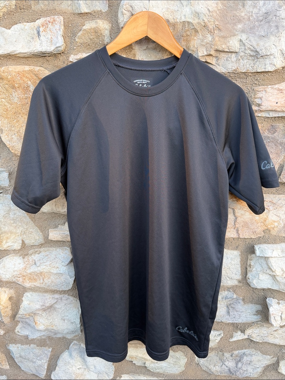 Cabela's Men's Black Short-Sleeve Performance T-shirt size medium